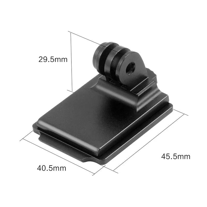 Aluminium alloy action camera helmet mount for GoPro on motorcycle safety gear