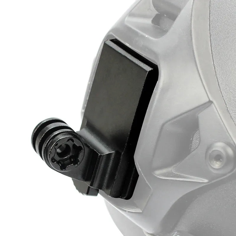 Aluminium alloy action camera helmet mount for GoPro on motorcycle safety gear