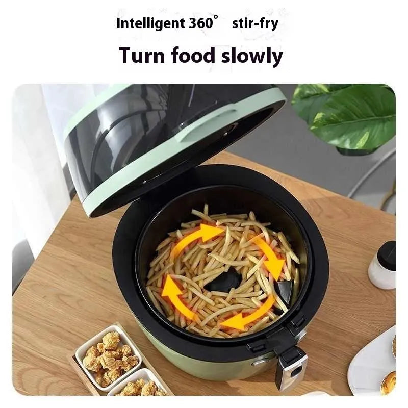 8-litre capacity air fryer oven with viewing window and mechanical button controls