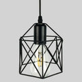 American country style decorative light with iron shade, dimensions 150mm by 140mm.