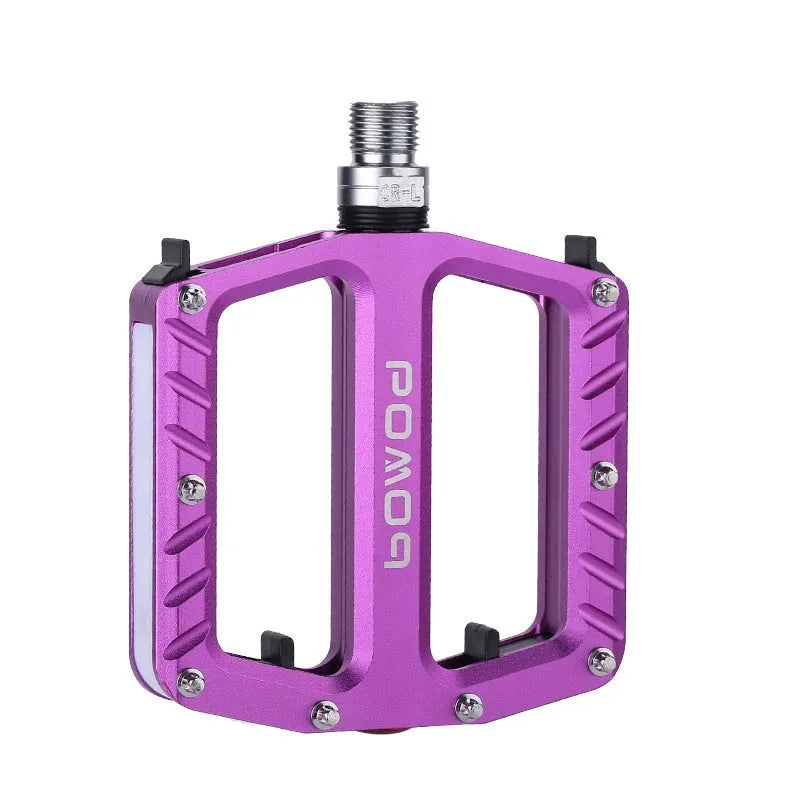 Aluminium alloy bicycle luminous pedals with 710LED illumination in five colour options
