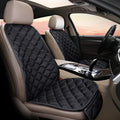 Cotton ringer plush car seat cushion in burgundy colour for winter driving comfort