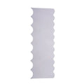 Stainless steel cream scraper with polygon patterns for cake decorating