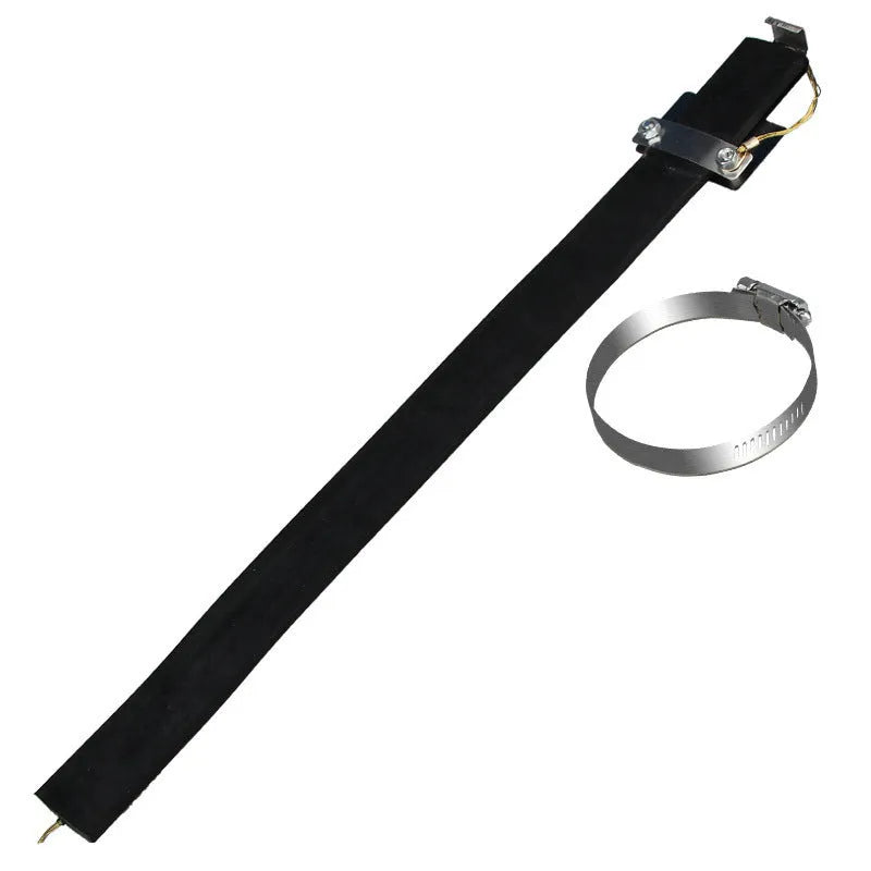 Black rubber car electrostatic belt with copper wire core measuring 370mm for SUV and saloon grounding