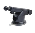 Universal telescopic long rod car phone and navigation bracket made from black ABS plastic.