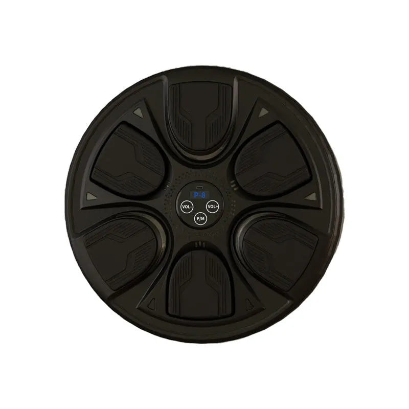 Black leather and PP boxing wall target with gloves for home fitness training and Sanda practice