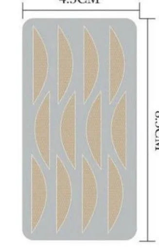 No glue eyelid sticker set in L M S sizes for double eyelid creation