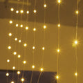 Copper curtain fairy lights with USB cable in warm white colour option
