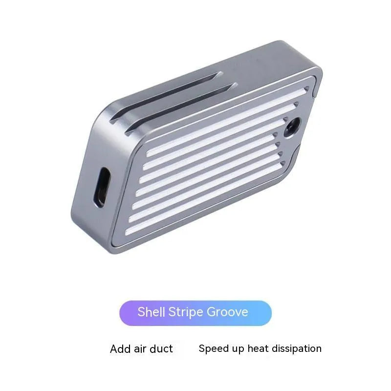 Aluminium alloy M.2 NVMe/NGFF SSD enclosure with dual protocol support and heat dissipation design