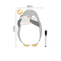 Nordic style refrigerator message board with penguin design measuring 45cm by 30cm