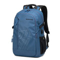 Casual plaid pattern computer backpack with curved shoulder strap in multiple colour options