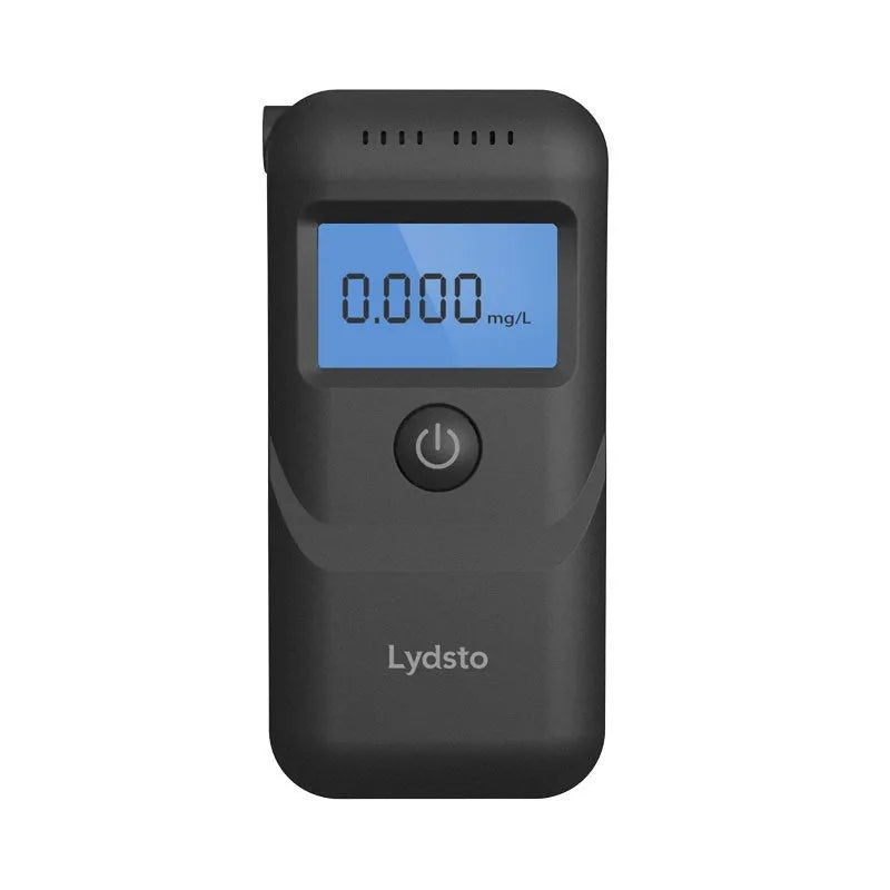 Black household alcohol breath tester for drinking check and drunk driving detection