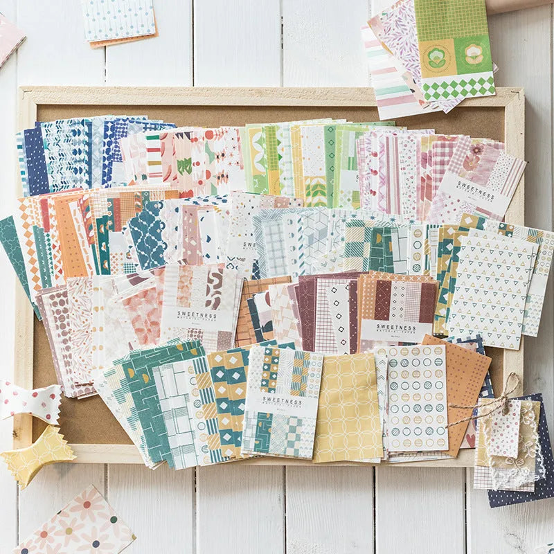 Sweet Light Note Paper in 10 vintage dessert colours including Red Plum Cheese and Caramel Puff