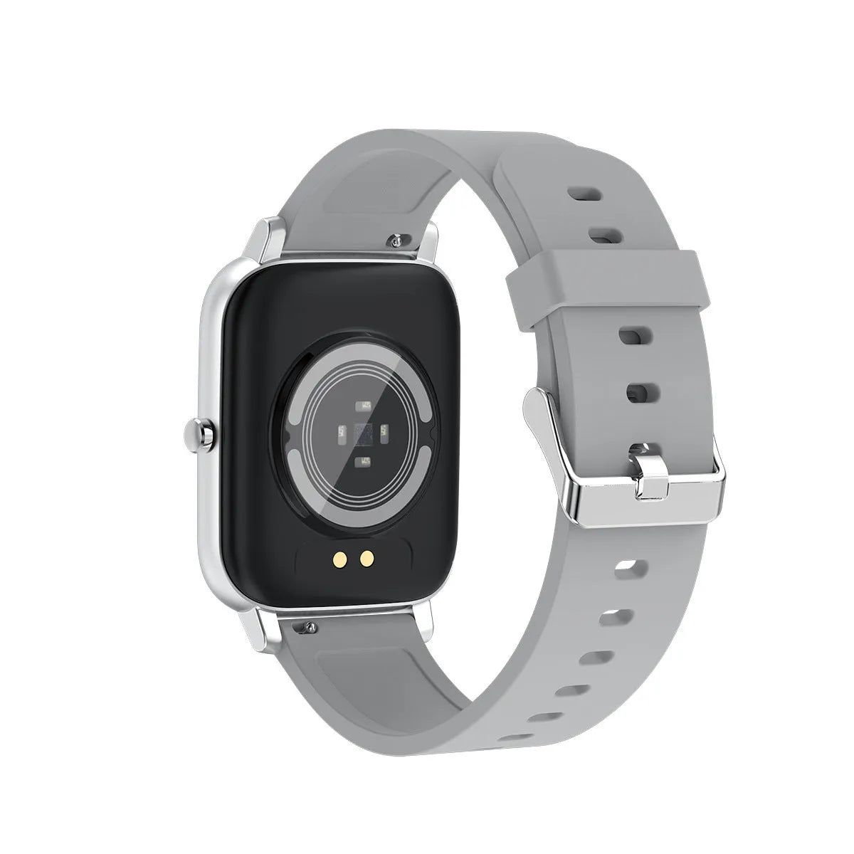 H80 fashion sports smart watch with silicone strap on wrist, showing health metrics on 1.69 inch screen.