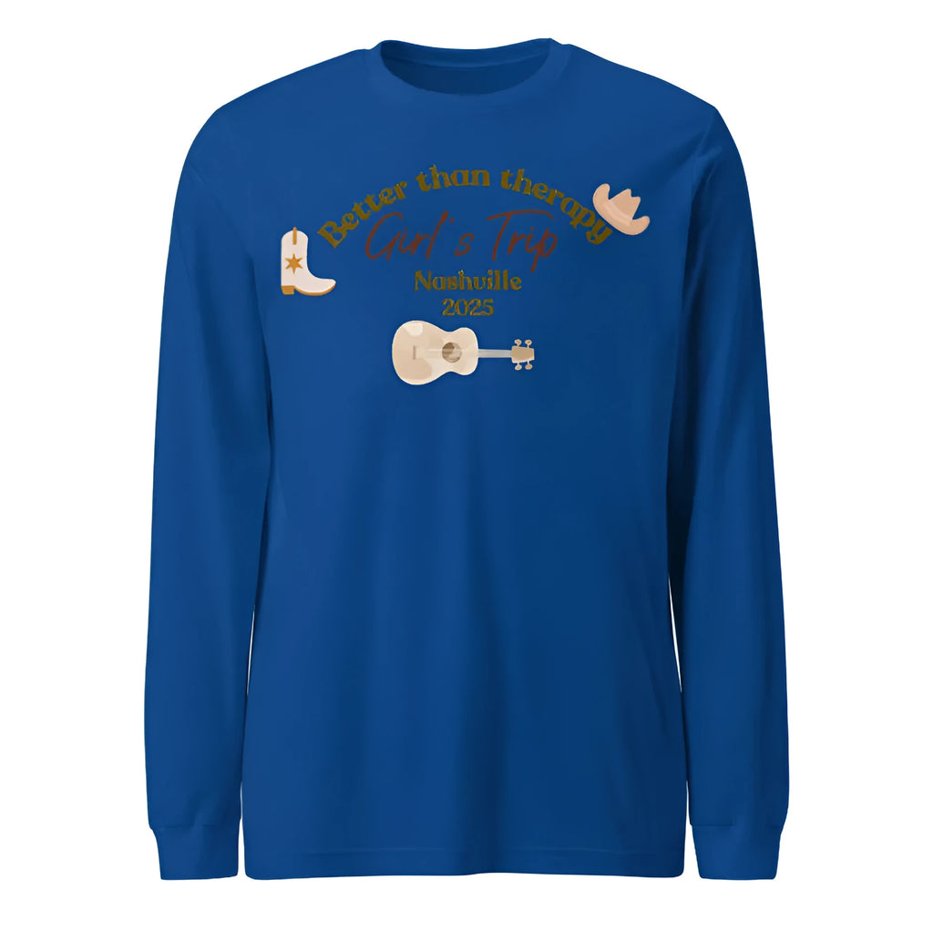 Men's blue loose polyester sweater with printing pattern round neck pullover Japanese Korean casual style