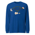 Men's blue loose polyester sweater with printing pattern round neck pullover Japanese Korean casual style