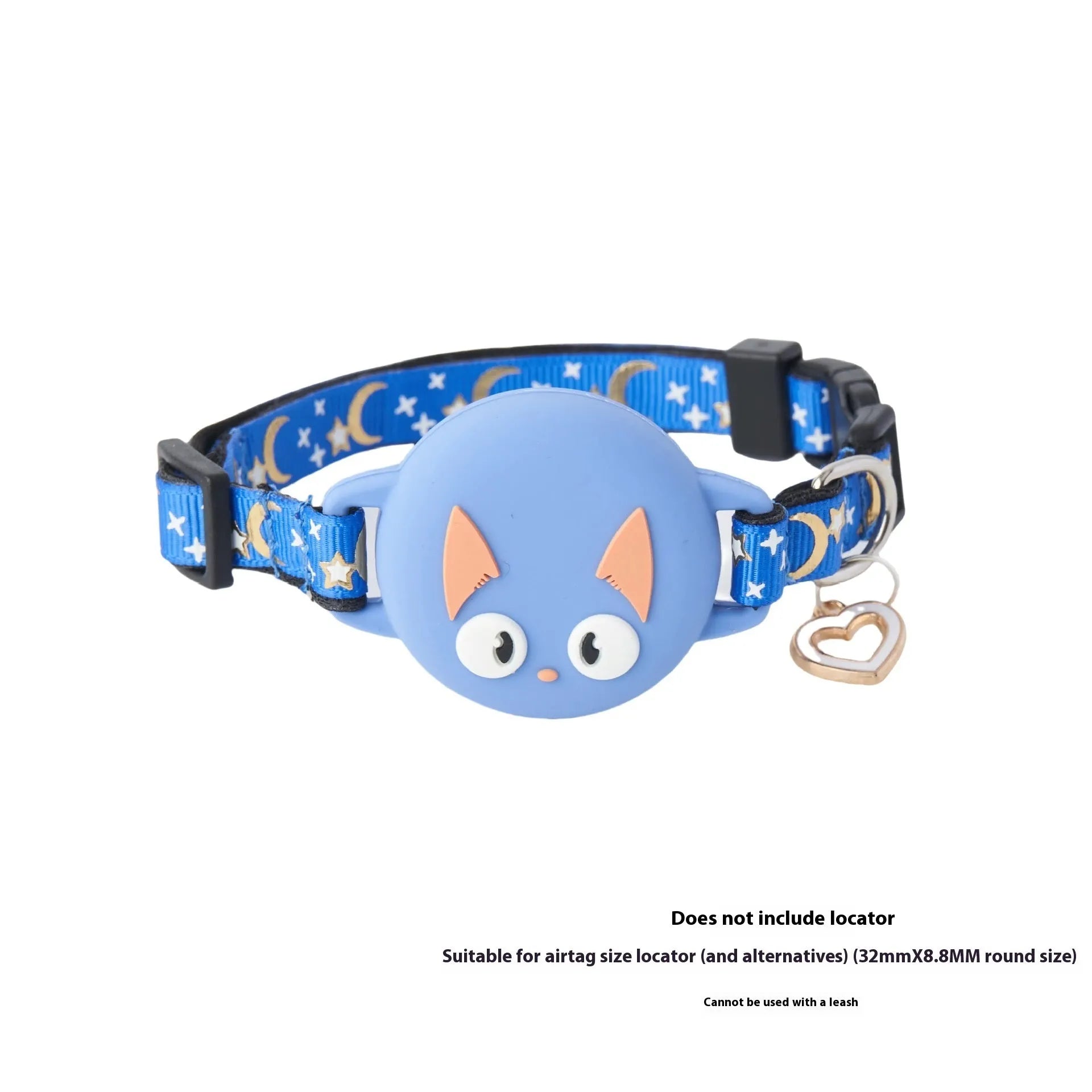 Apple AirTag protective case for cat collars in plastic with adjustable sizing options