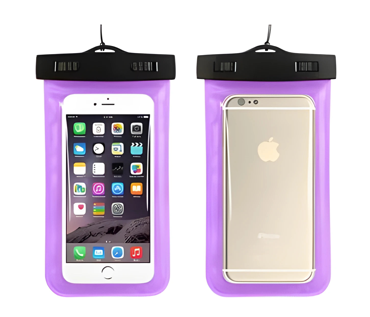 Waterproof phone pouch with transparent screen for swimming and diving up to 30 metres depth