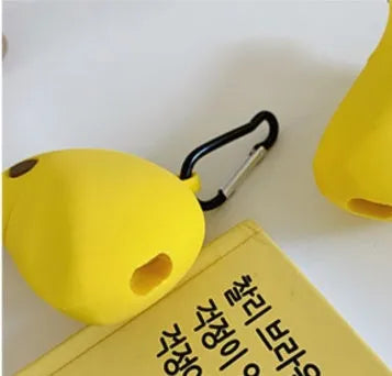 Yellow banana design silicone protective case for Apple AirPods Pro wireless earbuds