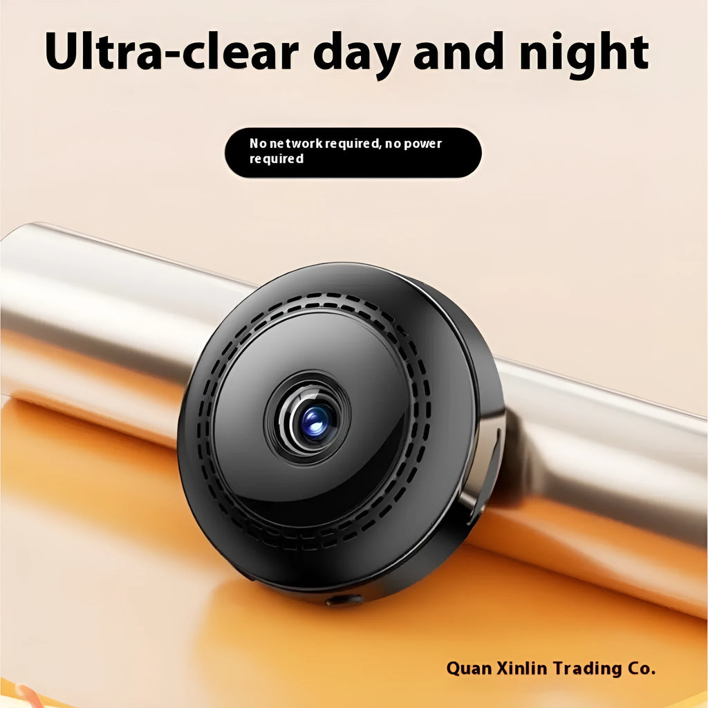Compact wireless HD night vision monitor body with 360 degree capability and loop recording features