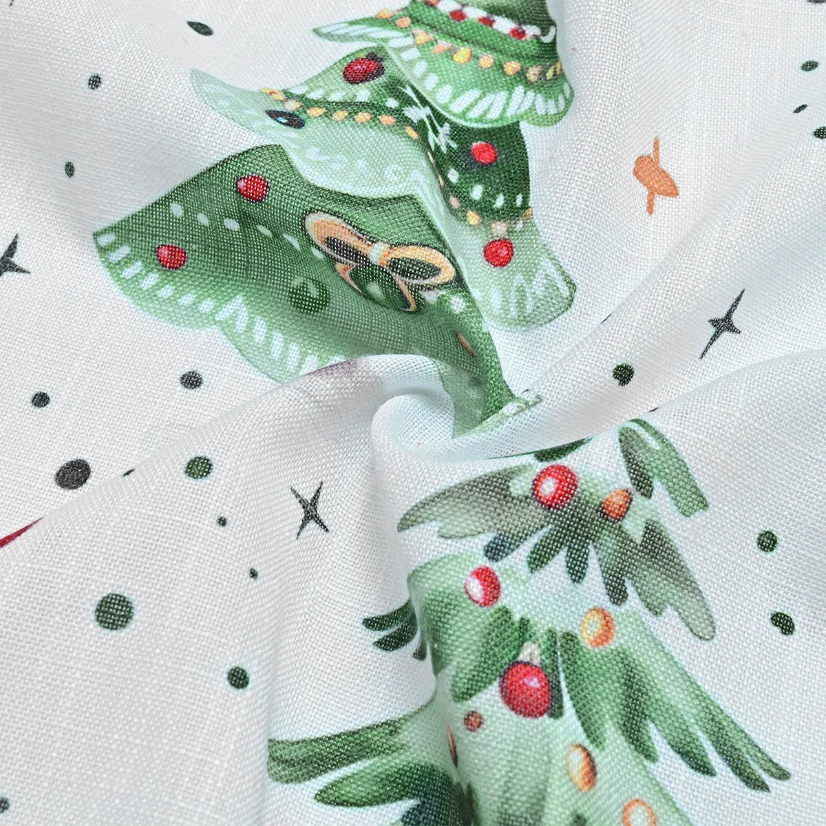 Polyester Christmas Forest punching pattern curtain with sunshade function in modern simplicity style