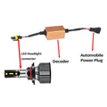 Black alloy LED car headlight CANbus decoder for H4 H7 H11 bulbs