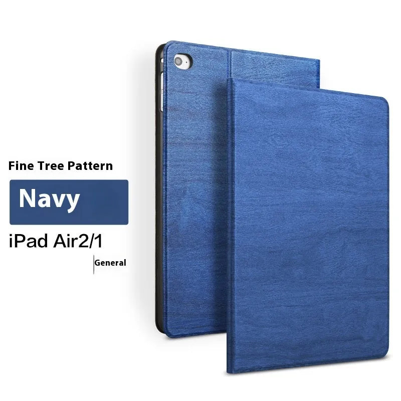 Universal iPad protective cover in imitation leather with bracket for Apple iPad models