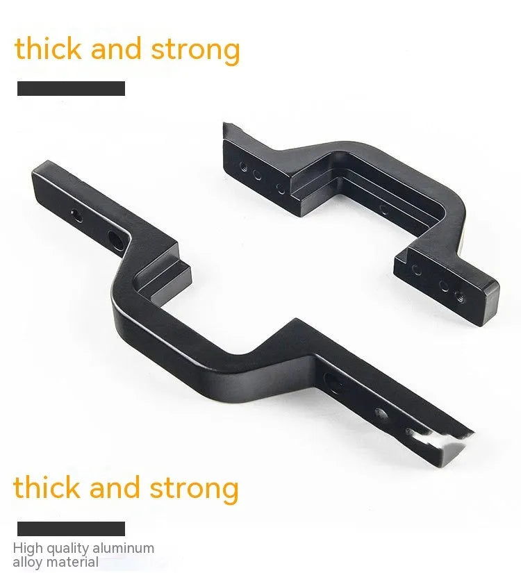 Black aluminium alloy LED reverse light mounting bracket for a Jeep Wrangler