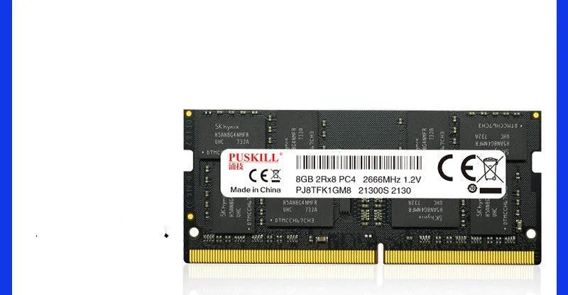 DDR4 laptop memory module with 260-pin connector for notebook RAM upgrade