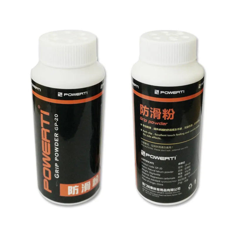 White magnesium carbonate sports anti-slip powder bottle for badminton tennis and gym use