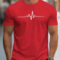 Men's loose fit short sleeve t-shirt with a raised 3D letter print on the chest in various colour options.
