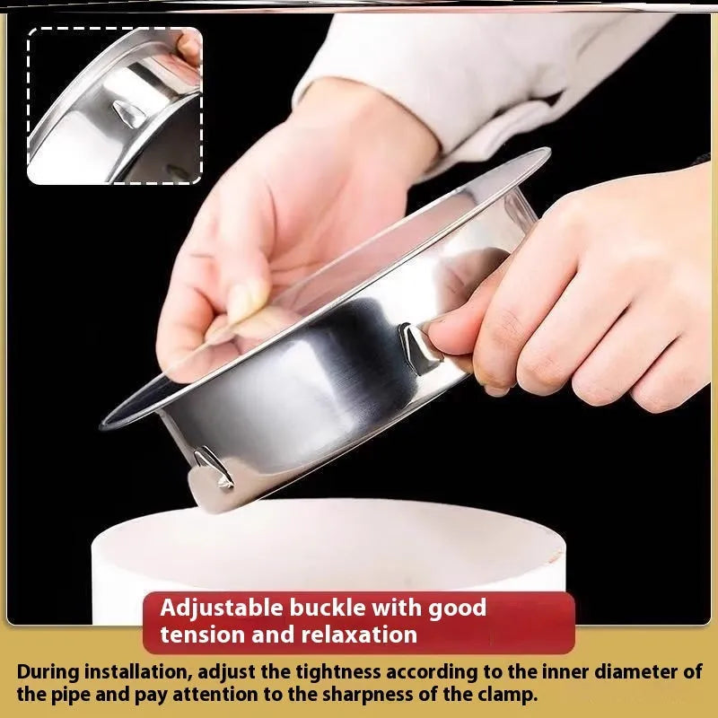 Stainless steel inlay floor drain deodorant seal cover with modern design