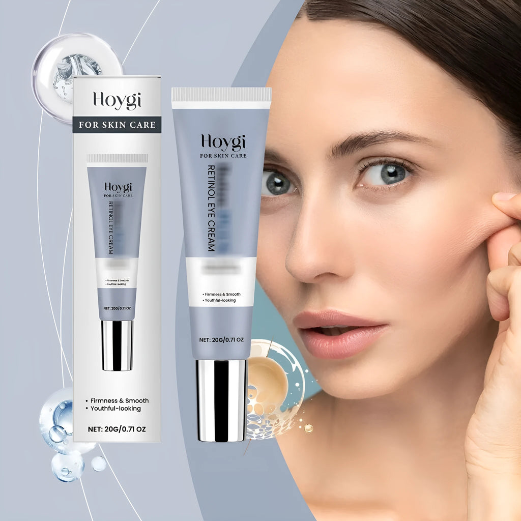 20g retinol eye cream in 3 x 12.1cm packaging for moisturising and softening skin around eyes