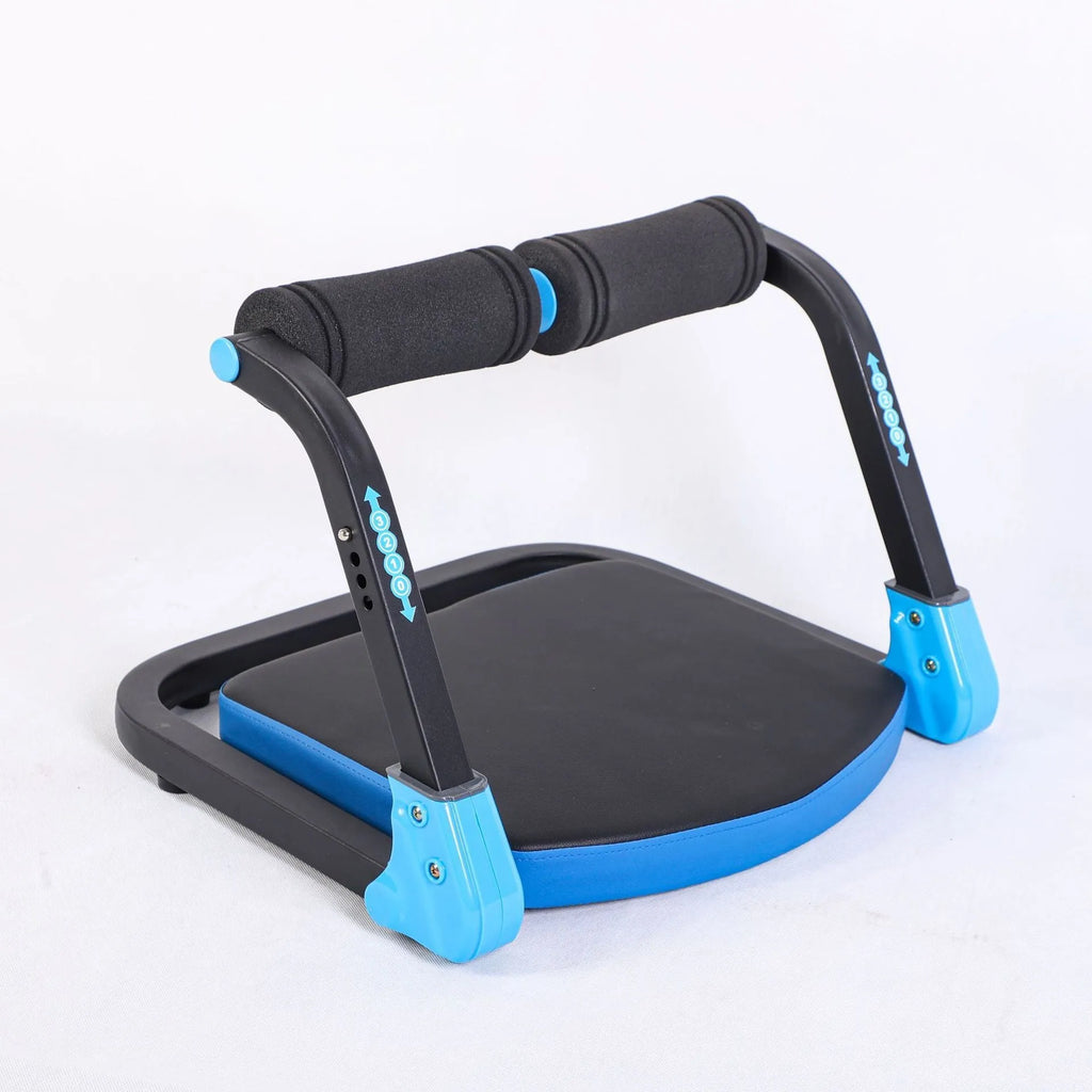 Mini multifunctional abdominal exercise device in sky blue and red colour options