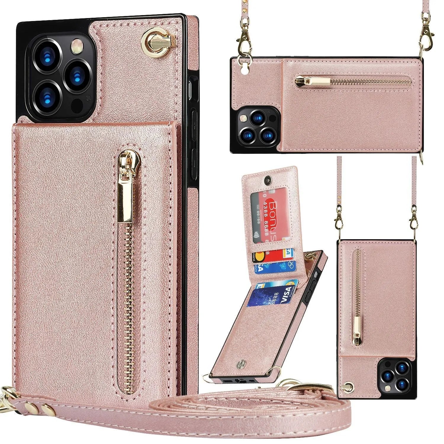 Leather mobile phone case with TPU interior for iPhone and Samsung devices in multiple colour options