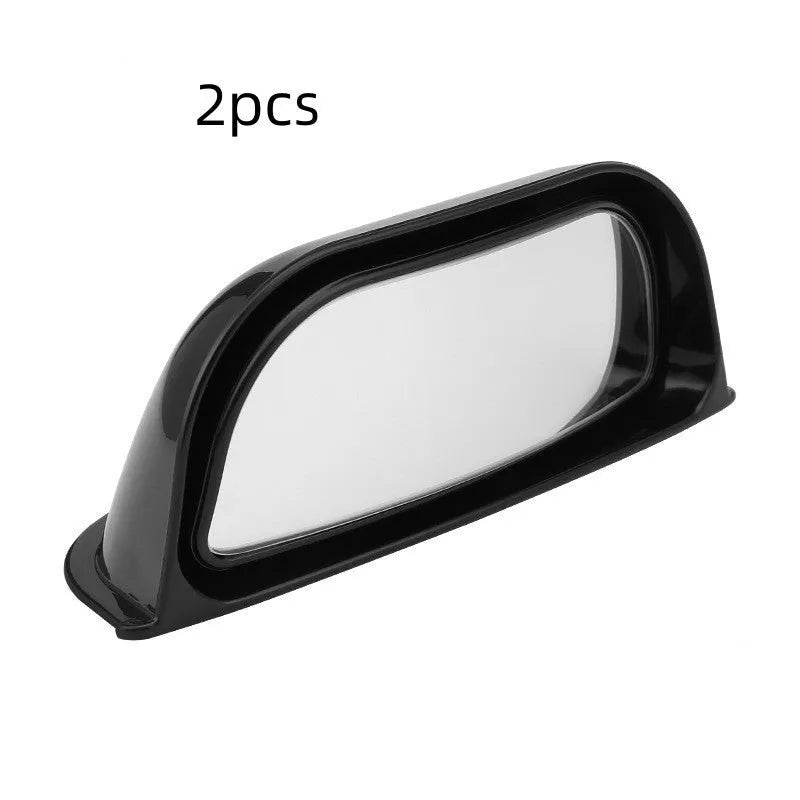 Two-row wide angle car rearview mirror with ABS construction and universal fit design