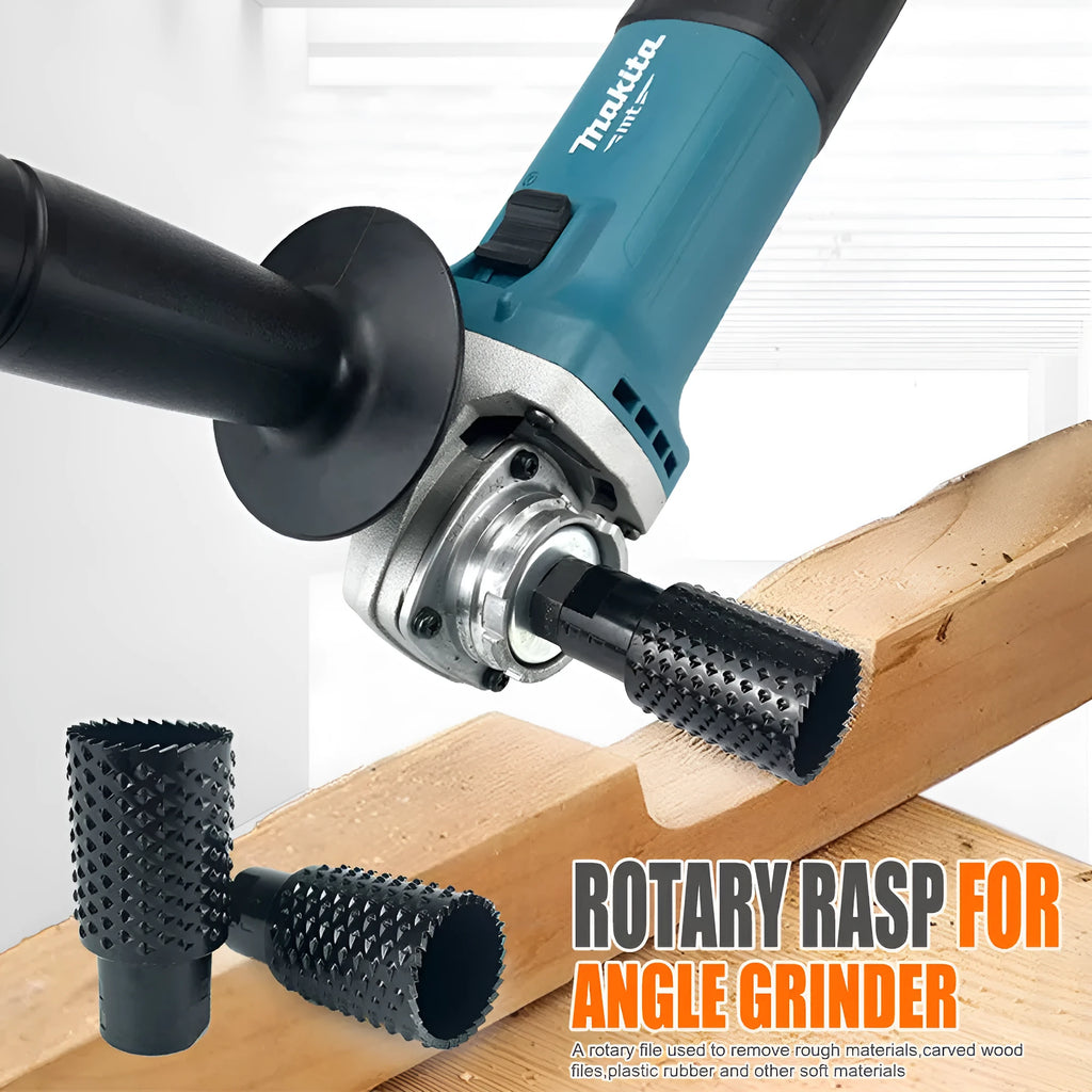 Spherical angle grinder grinding head with M10 and M14 thread compatibility