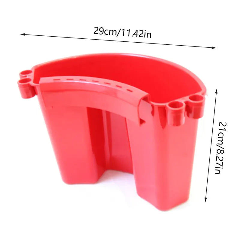 PP plastic car washing bucket in choice of black, red, blue or pink colours