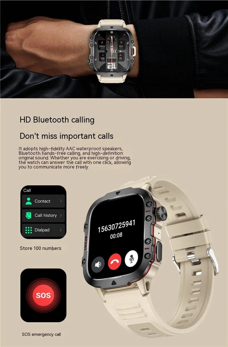 QX11 Smart Bluetooth Watch with TFT touch screen showing health metrics display