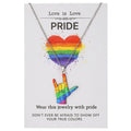 Stainless steel friendship necklace with colour printed inspirational design on chain.
