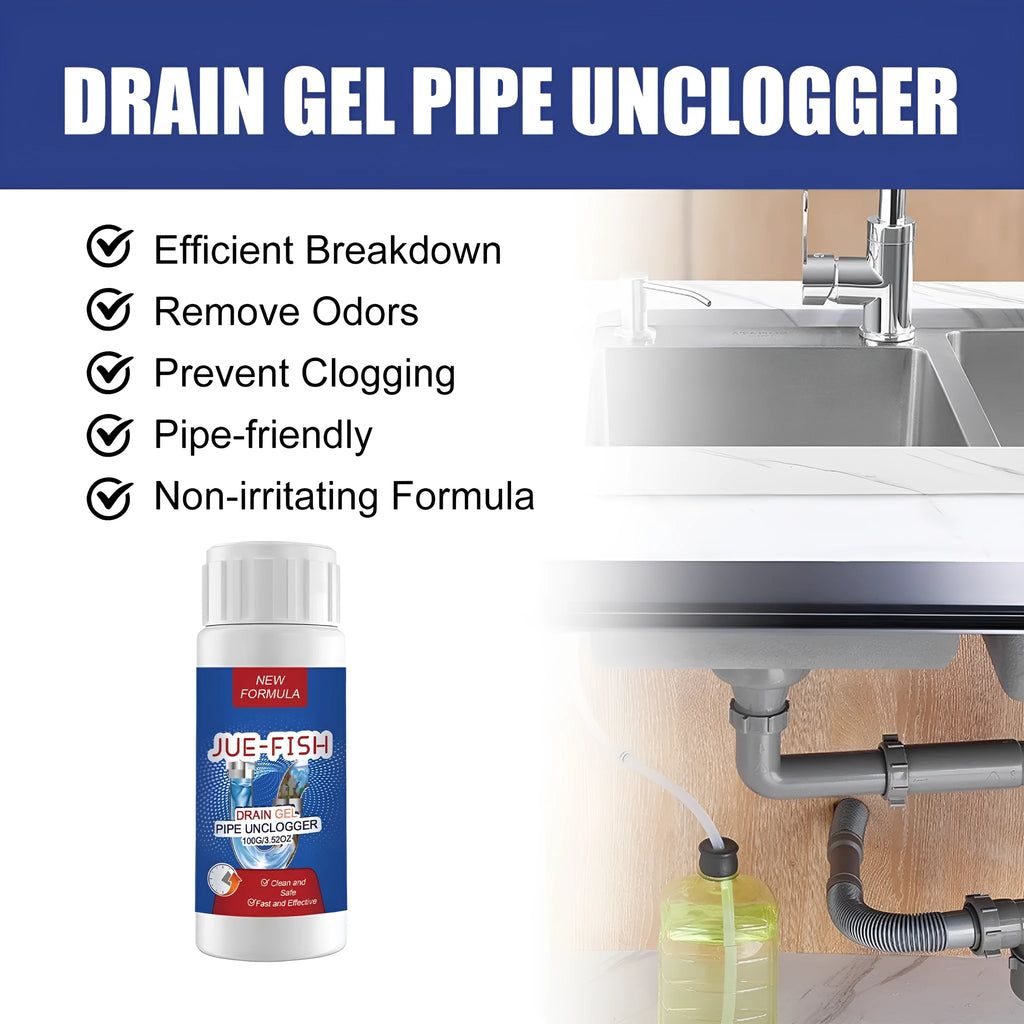 100g pipe dredge agent bottle for sewer and toilet odour cleaning, dimensions 11cm x 4.3cm