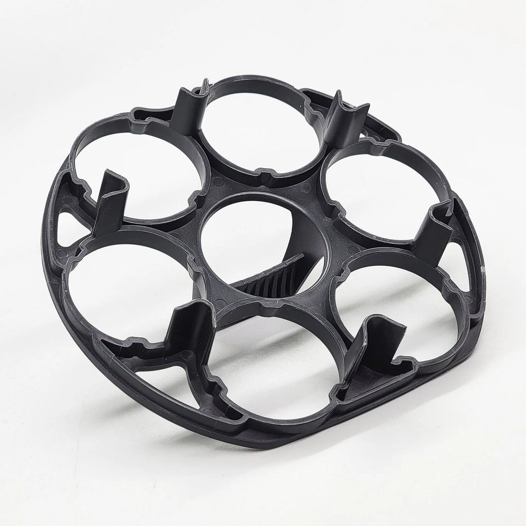 Black plastic egg holder keeper cooking basket with retainer for cooking machines