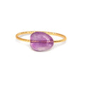 Women's geometric agate ring original design with coloured stone centrepiece