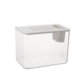 Plastic betta fish tank with cover measuring 32x18.5x23 cm in black and white colour options