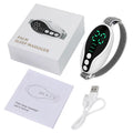 White or blue USB sleep monitor device showing compact 80x40x20mm dimensions
