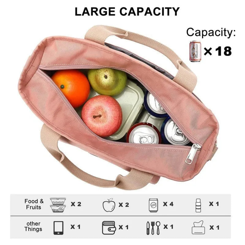 Portable Oxford cloth picnic bag with removable shoulder strap and side pocket in cube design