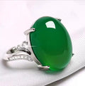 Adjustable alloy ring with geometric patterns in black, blue, green, red, or yellow colours