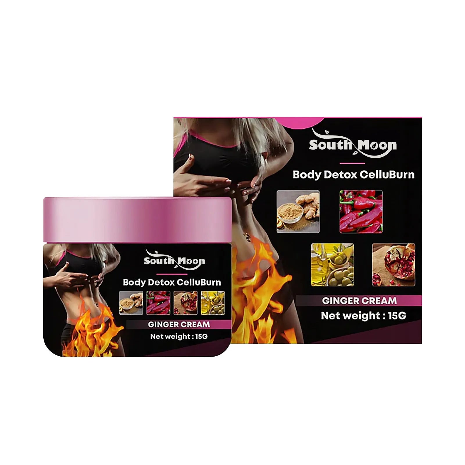 15g ginger body slimming and thigh tightening cream with olive oil and hyaluronic acid