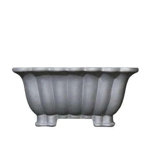 Square purple sand ceramic bonsai pot with 37cm inner diameter desktop dimensions