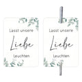 Fireworks design decorative paper labels with 'I Make Love Sparkling' text for wedding and celebration events